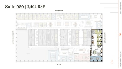 515 S Flower St, Los Angeles, CA à louer Plan d’étage- Image 1 de 4
