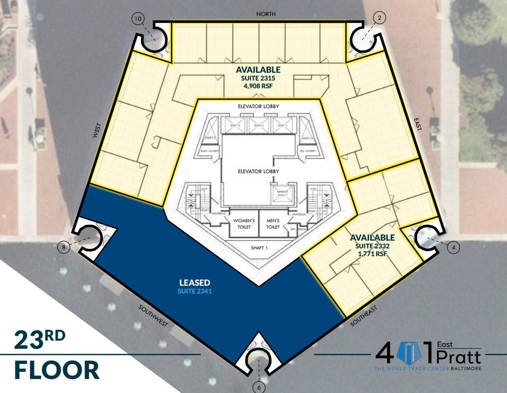 401 E Pratt St, Baltimore, MD for lease Floor Plan- Image 1 of 2