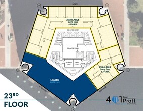 401 E Pratt St, Baltimore, MD for lease Floor Plan- Image 1 of 2