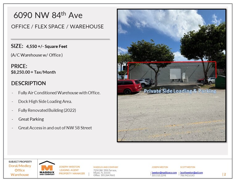 6000-6090 NW 84th Ave, Miami, FL for lease - Building Photo - Image 2 of 4