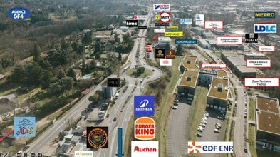 334 Chemin De Champivost, Limonest, RHO - Aérien  Vue de la carte