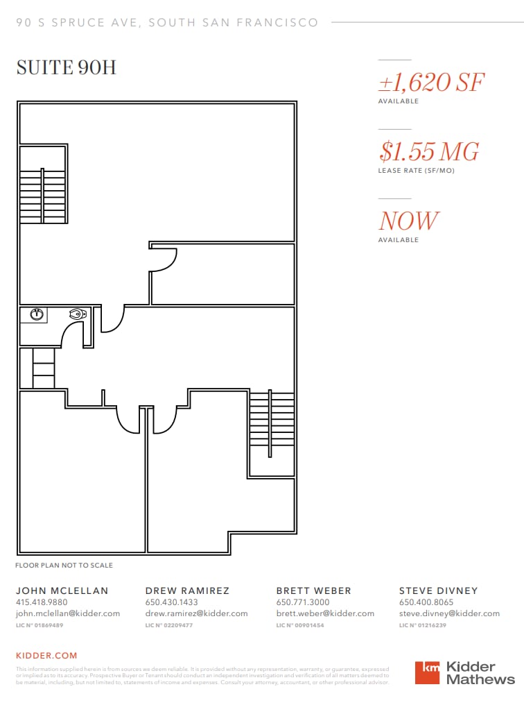 90 Spruce Ave, South San Francisco, CA for lease Floor Plan- Image 1 of 1
