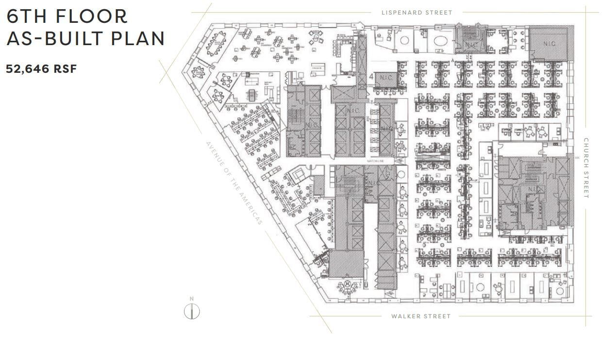 32 Avenue of the Americas, New York, NY à louer Plan d’étage- Image 1 de 3