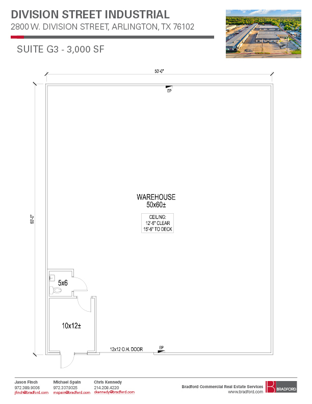 2800 W Division St, Arlington, TX à louer Plan d  tage- Image 1 de 2