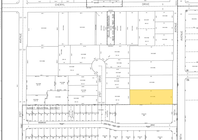 9838 N 19th Ave, Phoenix, AZ for lease - Plat Map - Image 3 of 3