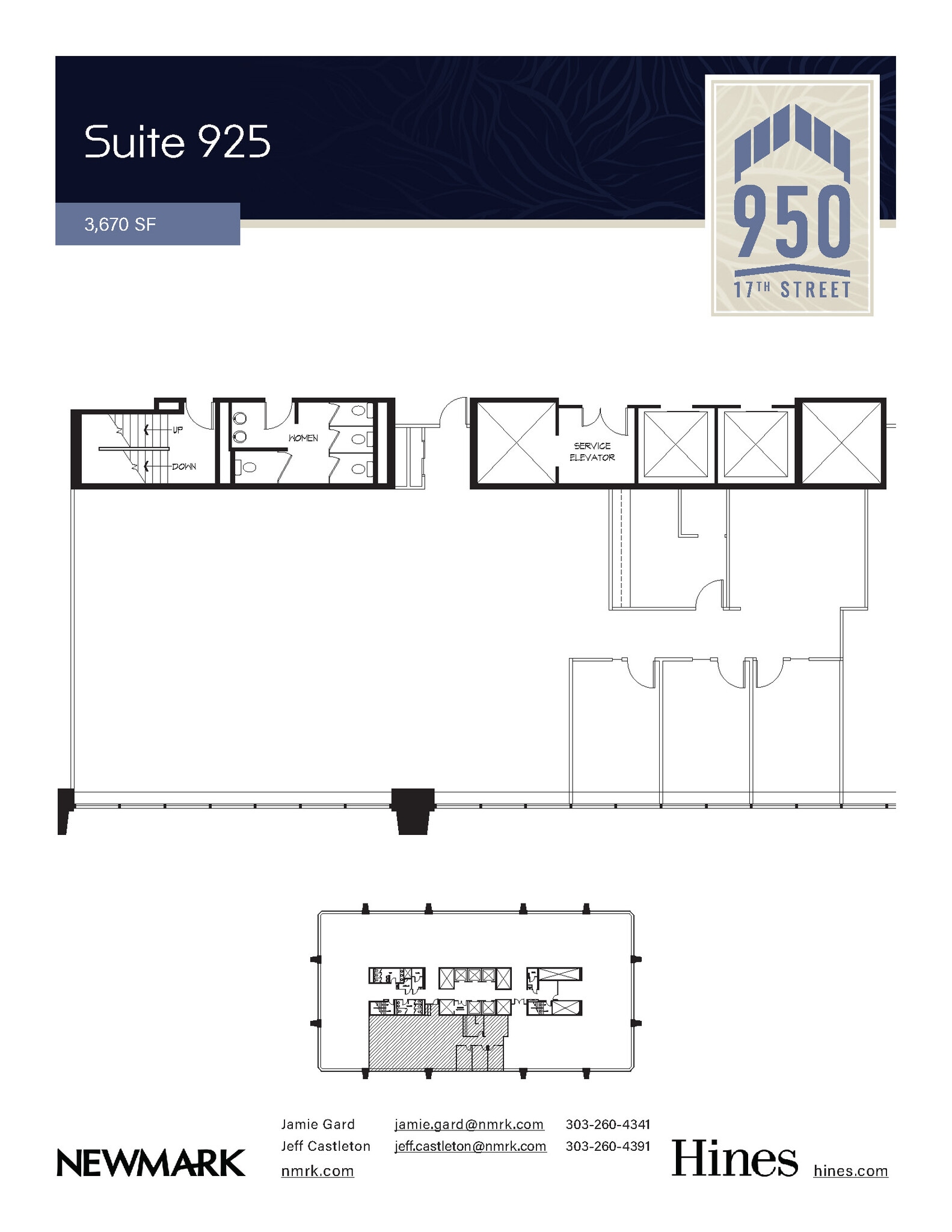 950 17th St, Denver, CO for lease Floor Plan- Image 1 of 7