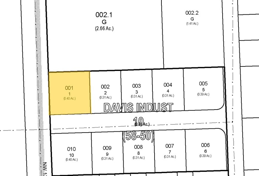 1165 NW 55th St, Fort Lauderdale, FL for sale - Plat Map - Image 3 of 3