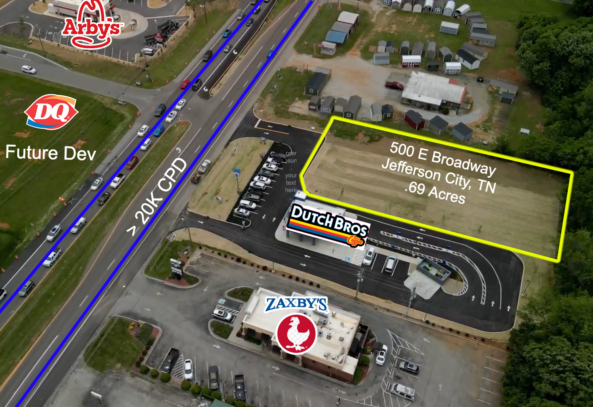 500 E Broadway Blvd, Jefferson City, TN à vendre Photo principale- Image 1 de 14