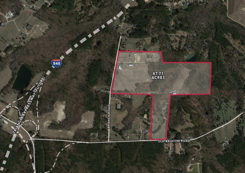 Old Baucom Rd, Raleigh, NC for sale - Aerial - Image 1 of 3