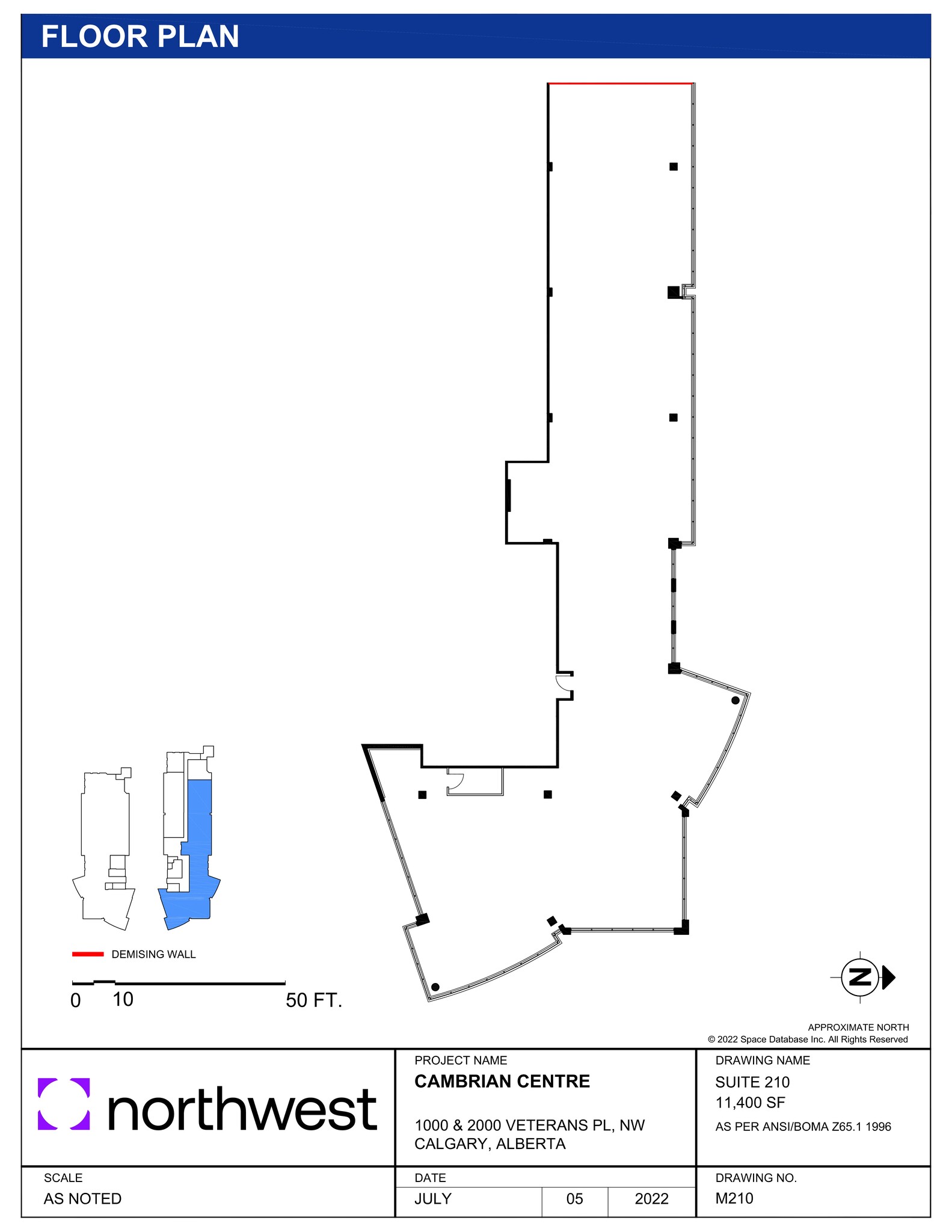 1000 Veteran's Pl NW, Calgary, AB à louer Plan de site- Image 1 de 1