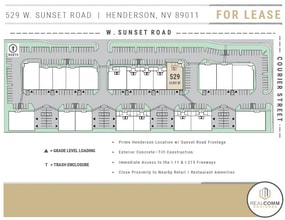 529 W Sunset Rd, Henderson, NV for lease Site Plan- Image 2 of 5