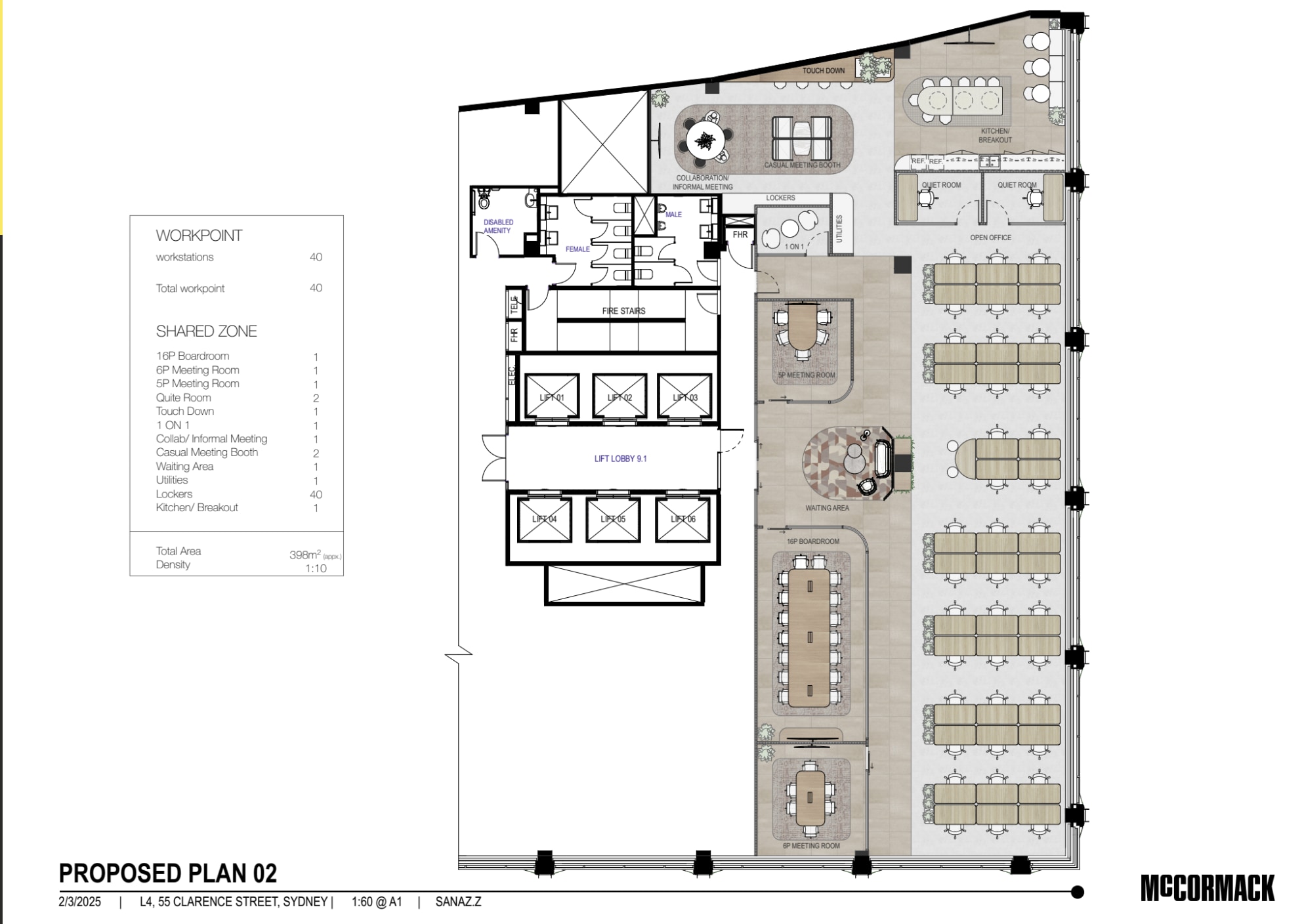 55 Clarence St, Sydney à louer Plan d’étage- Image 1 de 1