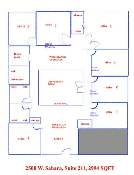 2500 W Sahara Ave, Las Vegas, NV for lease - Building Photo - Image 2 of 8