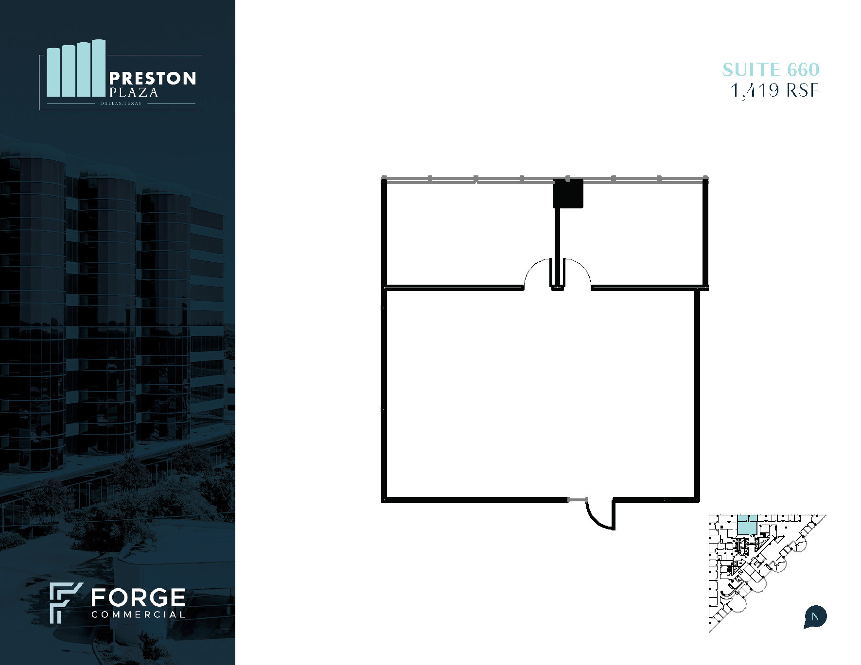 17950 Preston Rd, Dallas, TX for lease Floor Plan- Image 1 of 2