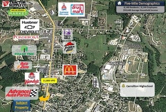 427 Canton Rd NW, Carrollton, OH - AERIAL  map view