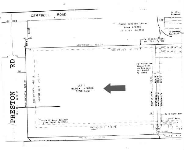 17000 Preston Rd, Dallas, TX à louer - Plan cadastral - Image 2 de 6