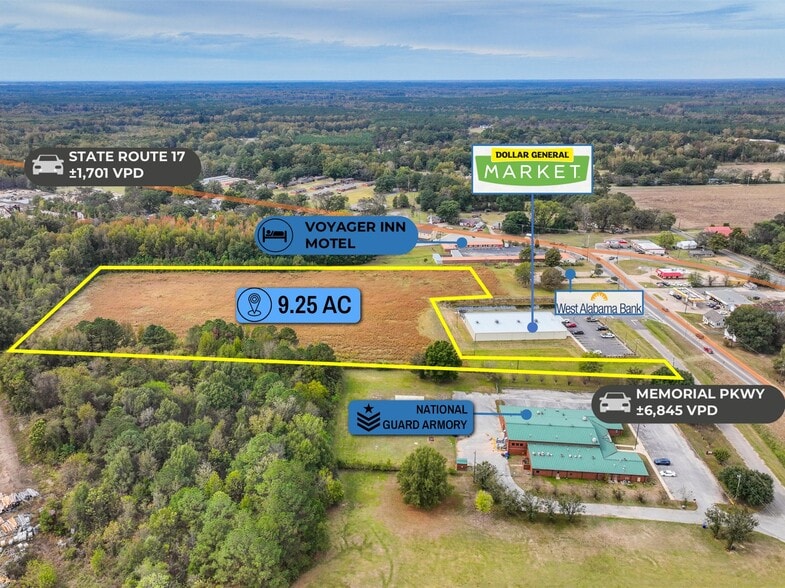 adj. to 530 Memorial Pkwy, Aliceville, AL à vendre - Photo du bâtiment - Image 2 de 8