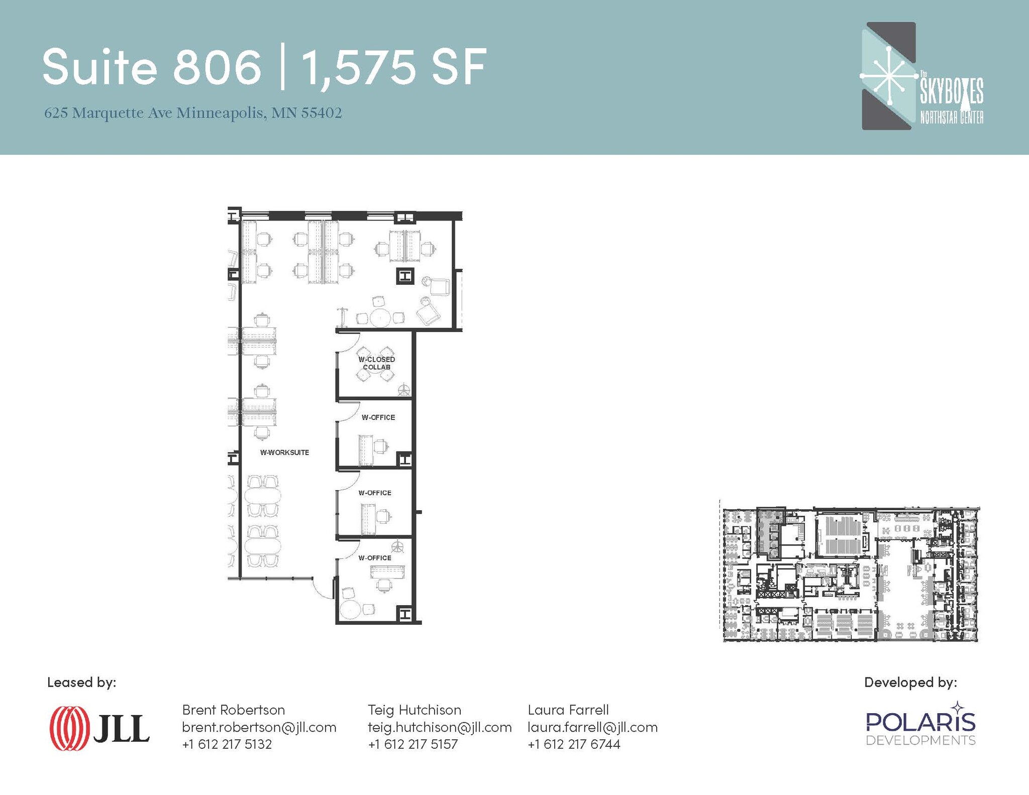 625 Marquette Ave, Minneapolis, MN à louer Plan d’étage- Image 1 de 1