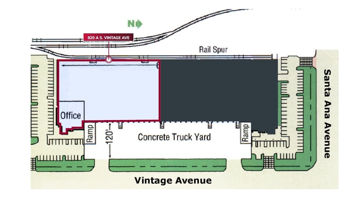 820 S Vintage Ave, Ontario, CA for lease Floor Plan- Image 1 of 4