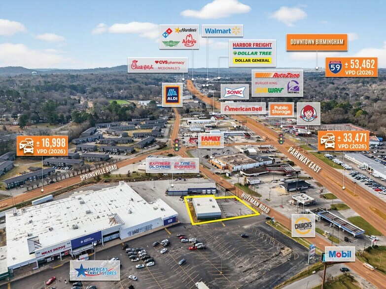 1121 Huffman Rd, Birmingham, AL à vendre - Photo du bâtiment - Image 3 de 12