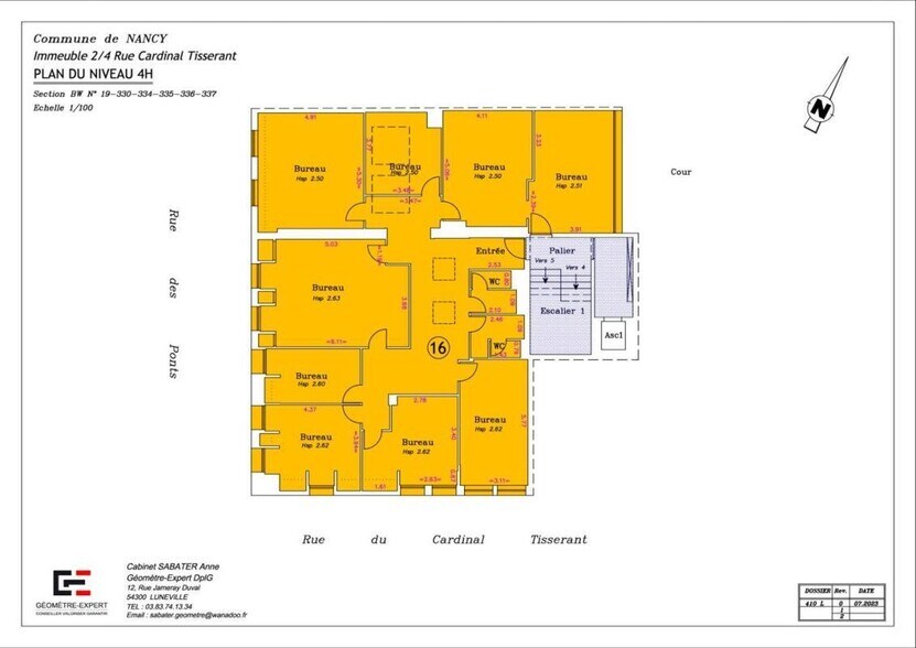 Office in Nancy for lease - Floor Plan - Image 2 of 2