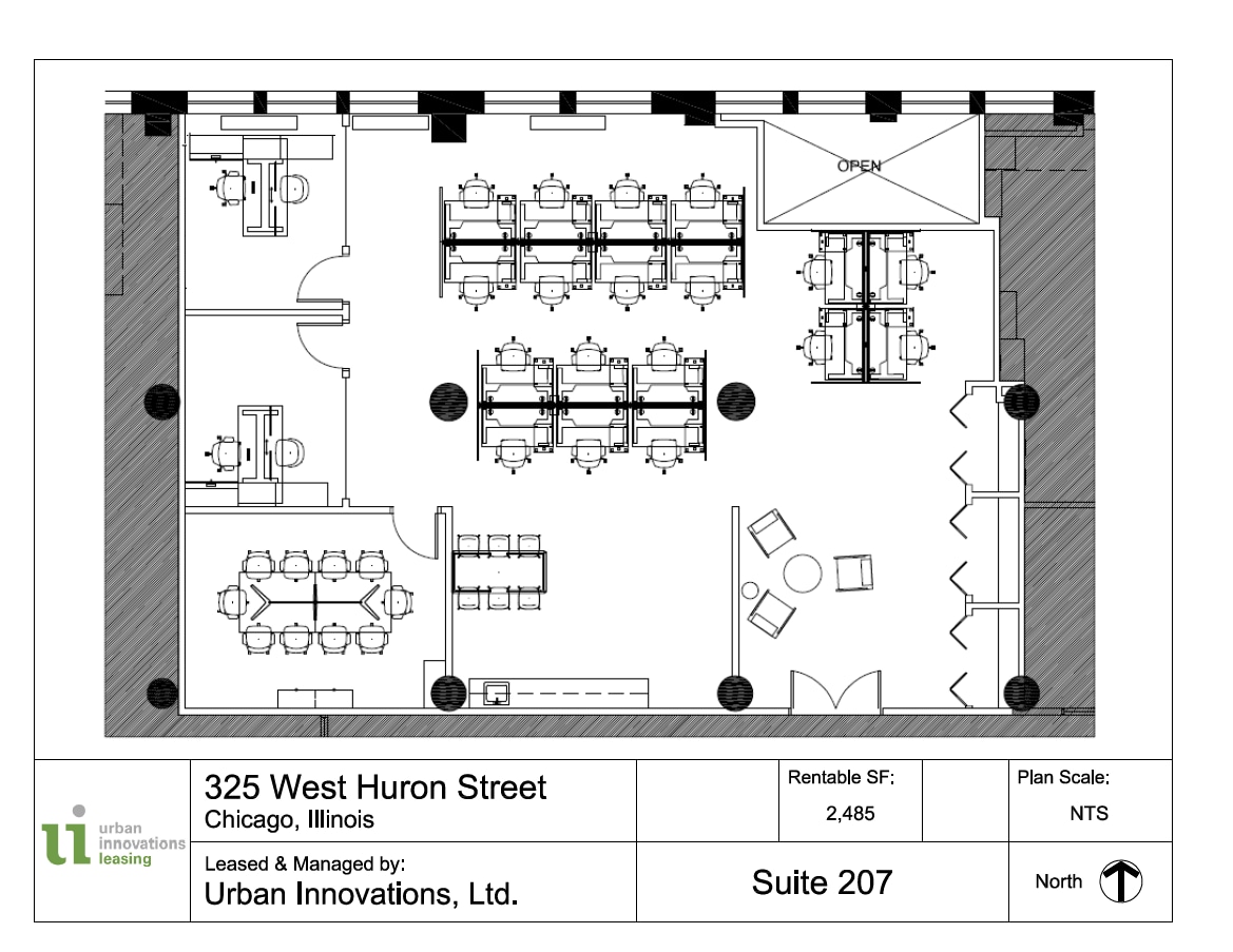 325 W Huron St, Chicago, IL for lease Floor Plan- Image 1 of 5