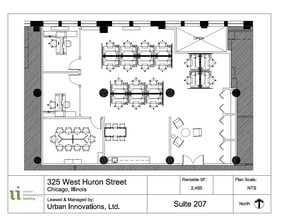 325 W Huron St, Chicago, IL for lease Floor Plan- Image 1 of 5
