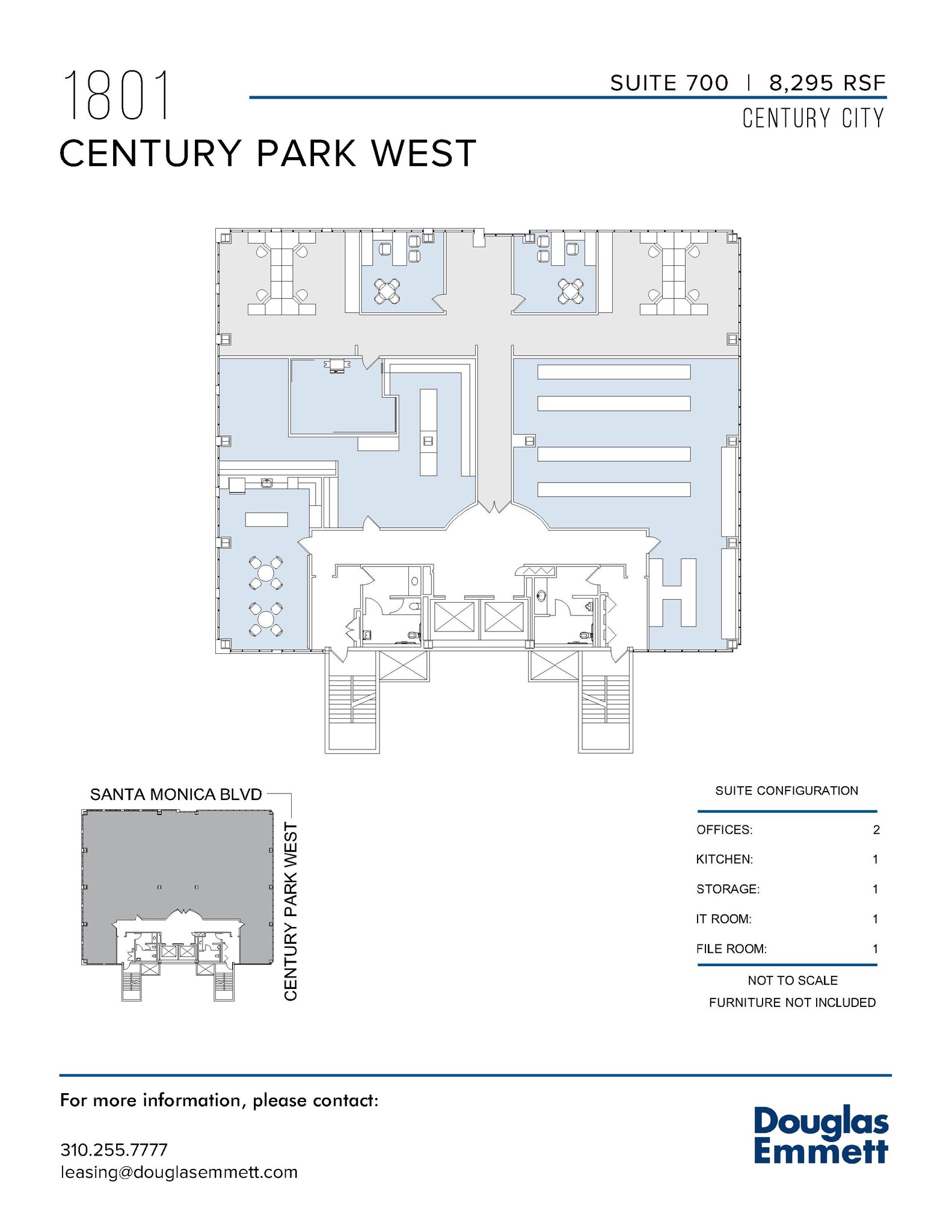 1801 Century Park W, Los Angeles, CA for lease Floor Plan- Image 1 of 1