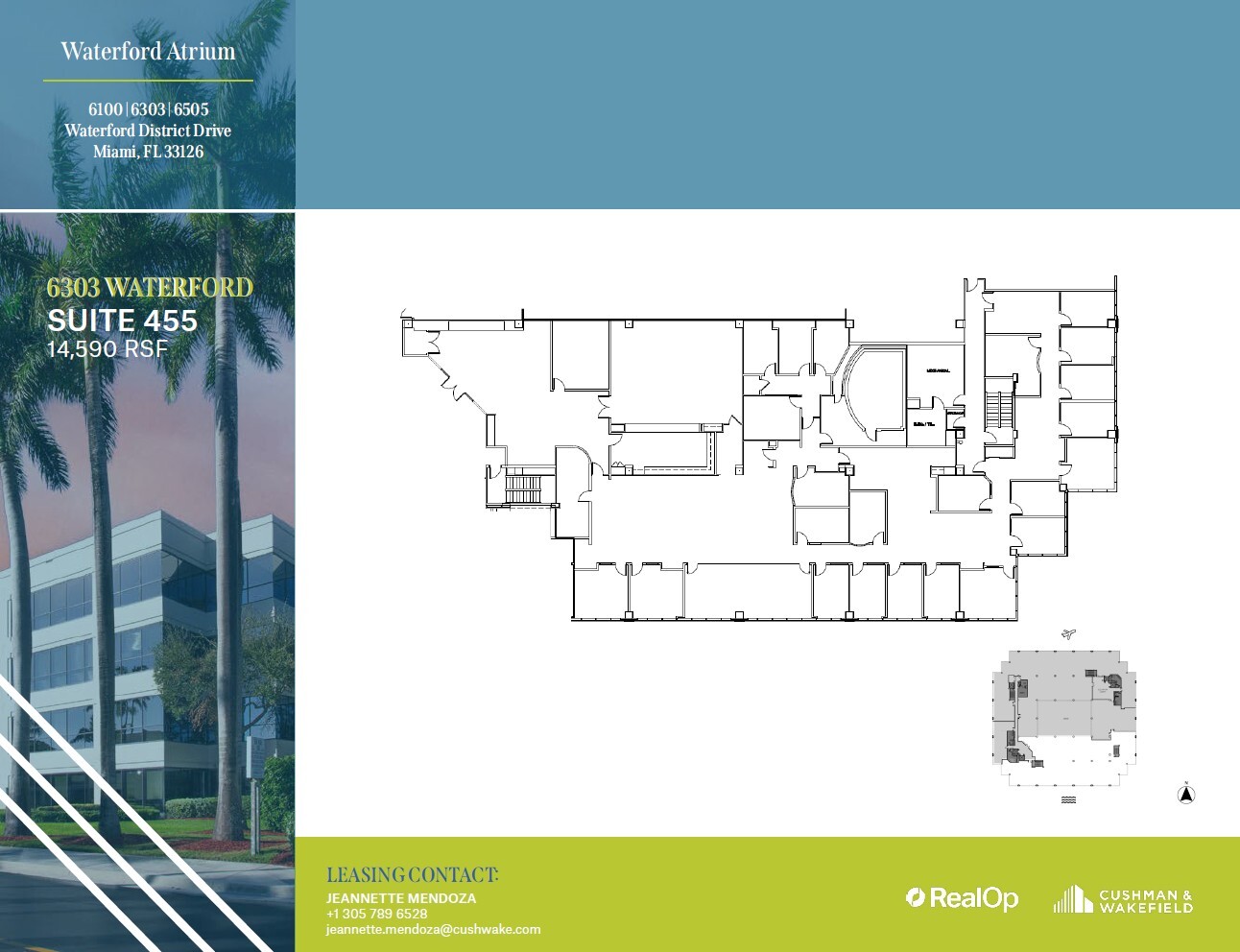 6303 Blue Lagoon Dr, Miami, FL for lease Floor Plan- Image 1 of 1