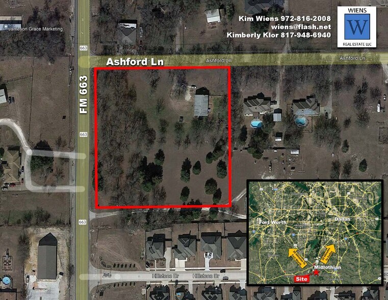 216 Ashford Ln, Midlothian, TX à vendre - Aérien - Image 2 de 4