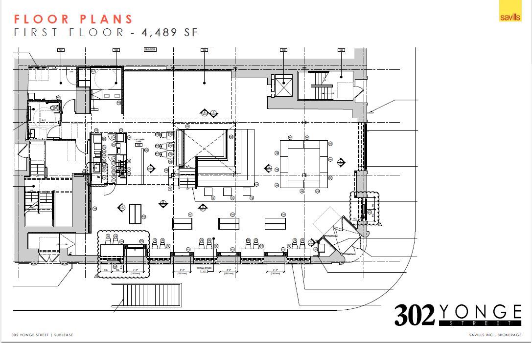 302 Yonge St, Toronto, ON for lease Floor Plan- Image 1 of 1