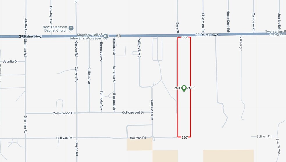 APN: 0614-241-01 Twentynine Palms Highway, Twentynine Palms, CA à vendre - Photo du bâtiment - Image 2 de 5