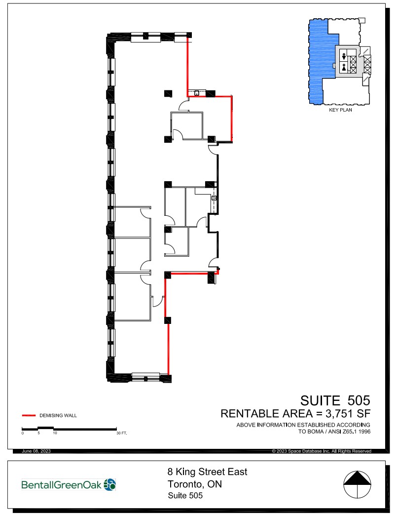 8 King St E, Toronto, ON for lease Floor Plan- Image 1 of 1