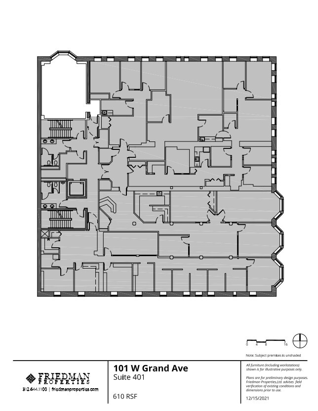 101 W Grand Ave, Chicago, IL à louer Plan d’étage- Image 1 de 2