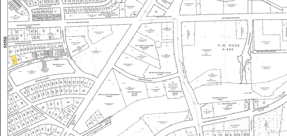 2232 Bellefontaine, Houston, TX for sale - Plat Map - Image 2 of 11