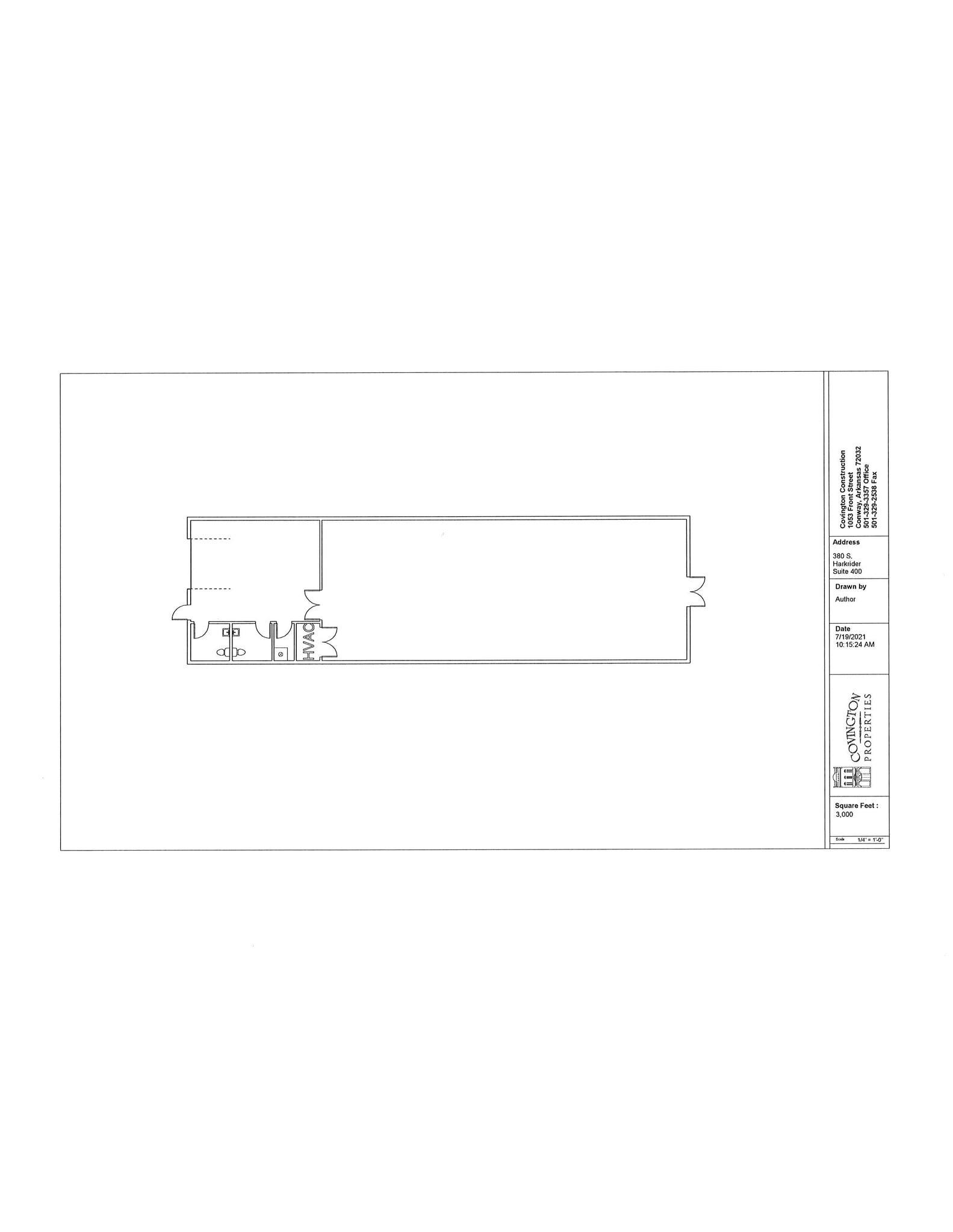 380 S Harkrider St, Conway, AR for lease Floor Plan- Image 1 of 1