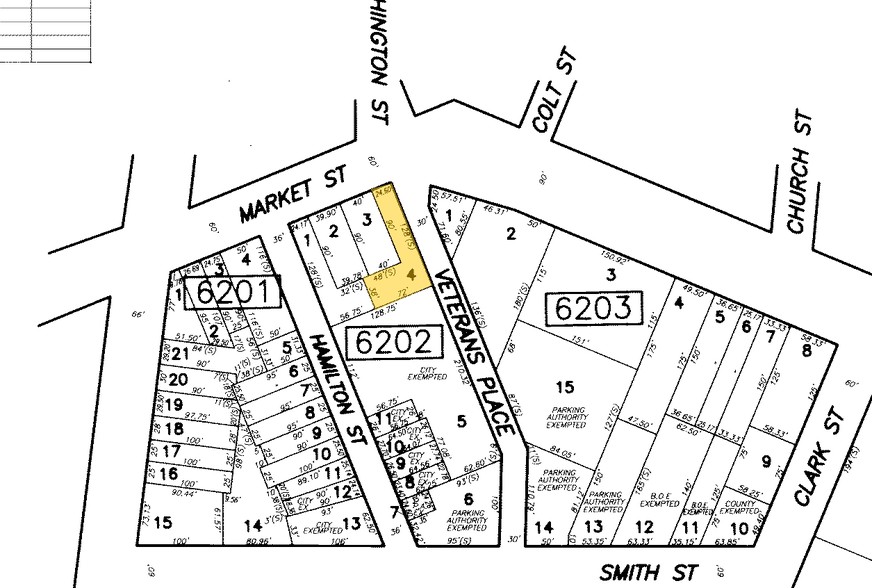 140 Market St, Paterson, NJ à vendre - Plan cadastral - Image 1 de 1