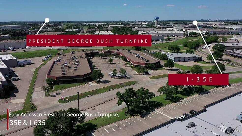 1544 Valwood Pky, Carrollton, TX à louer - Vidéo sur l’inscription commerciale - Image 2 de 12