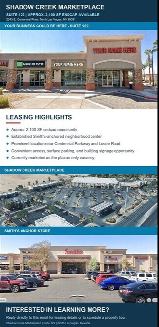Plus de détails pour 6315 Losee Rd, North Las Vegas, NV - Commerce de détail à louer