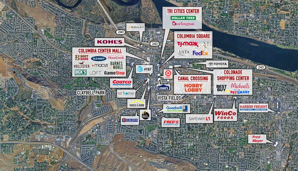 845 N Columbia Center Blvd, Kennewick, WA à louer - Photo du bâtiment - Image 3 de 4