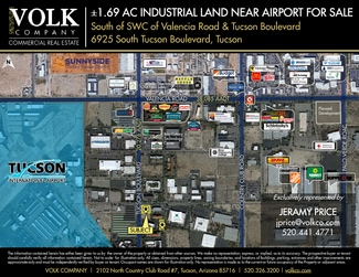 Plus de détails pour 6925 S Tucson Blvd, Tucson, AZ - Terrain à vendre