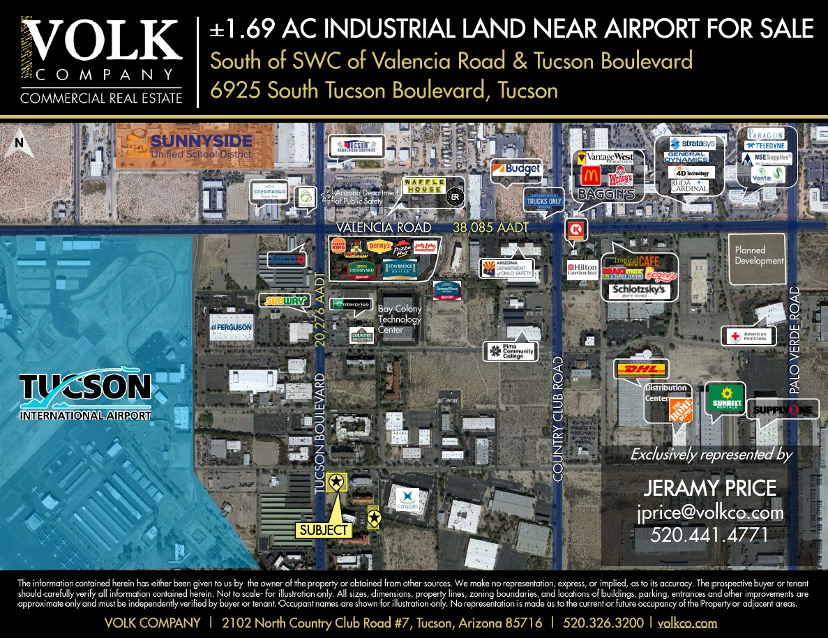 6925 S Tucson Blvd, Tucson, AZ à vendre Aérien- Image 1 de 4