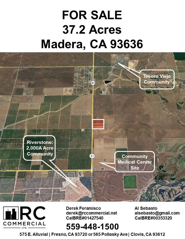 Plus de détails pour 41737 Avenue 13, Madera, CA - Terrain à vendre