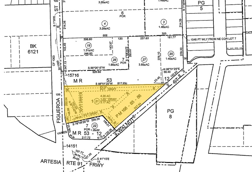 17202-17234 S Figueroa St, Gardena, CA à louer - Plan cadastral - Image 2 de 2