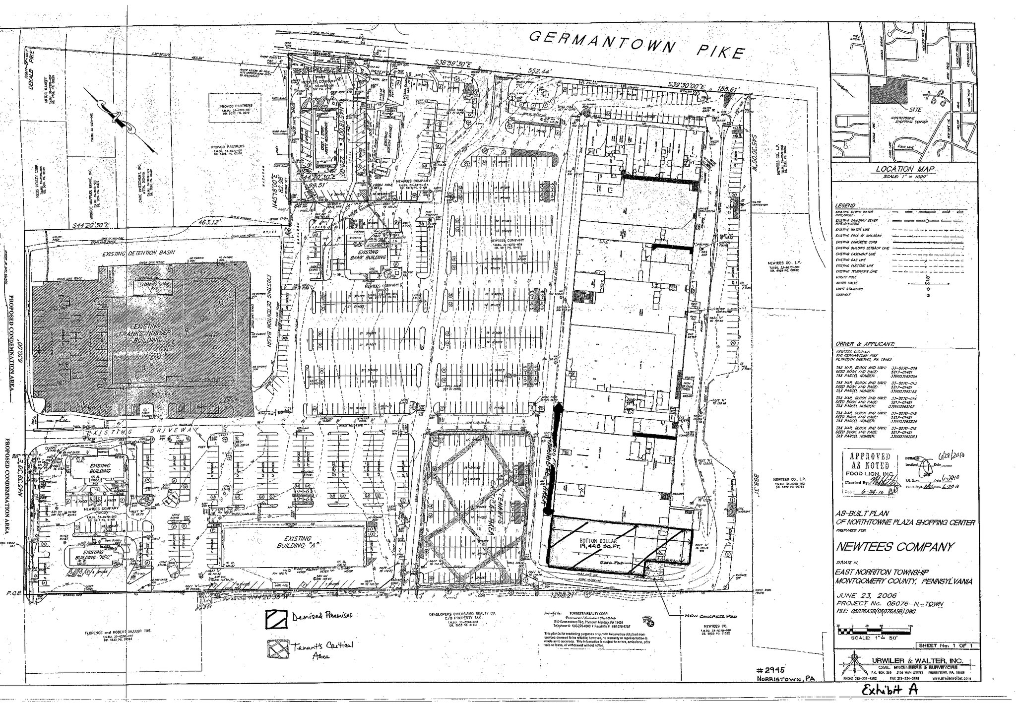 2860 Dekalb Pike, East Norriton Township, PA à louer Plan de site- Image 1 de 1