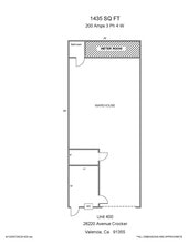 28220 Avenue Crocker, Valencia, CA à louer Plan d’étage- Image 1 de 1