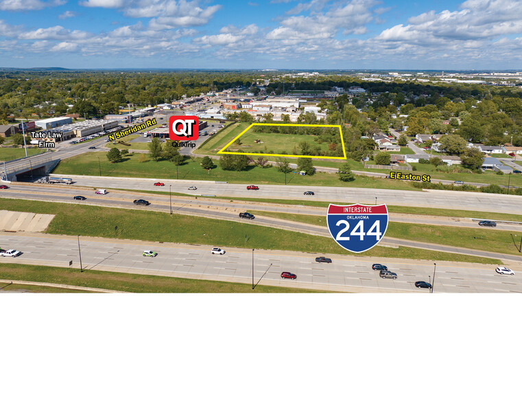 N Sheridan Rd & Hwy 244, Tulsa, OK for sale - Aerial - Image 2 of 4