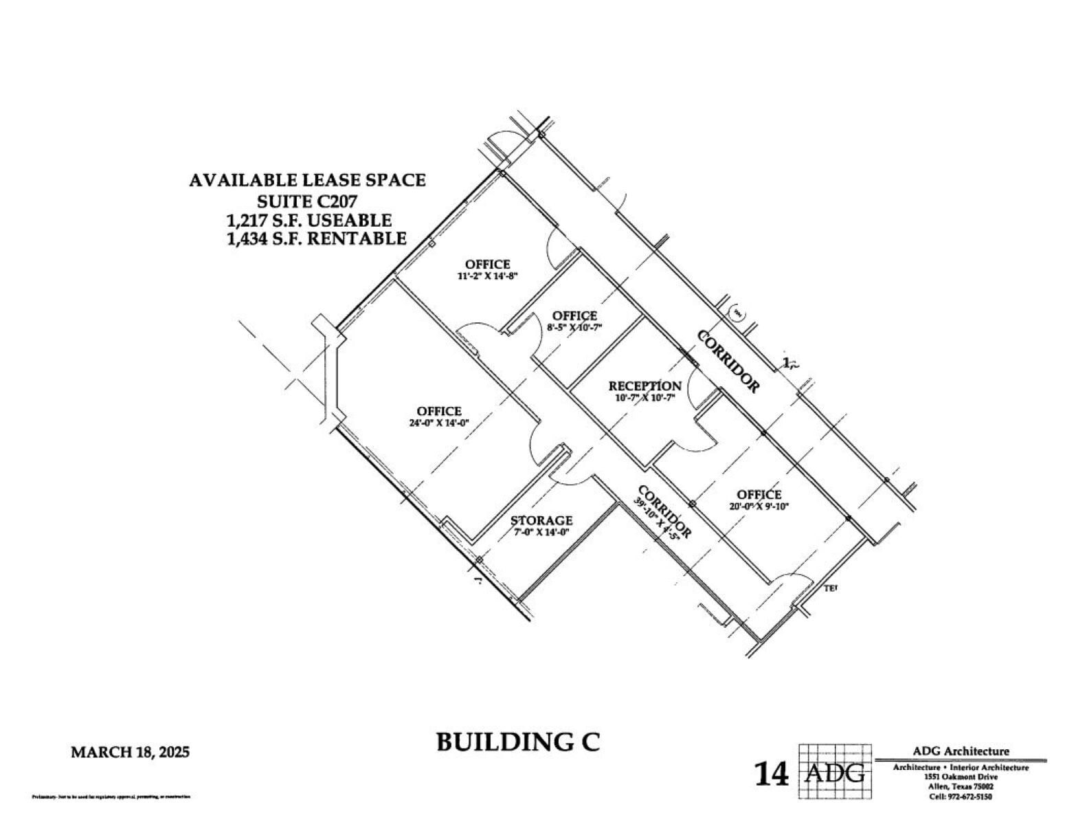 4320 N Belt Line Rd, Irving, TX à louer Plan d’étage- Image 1 de 2