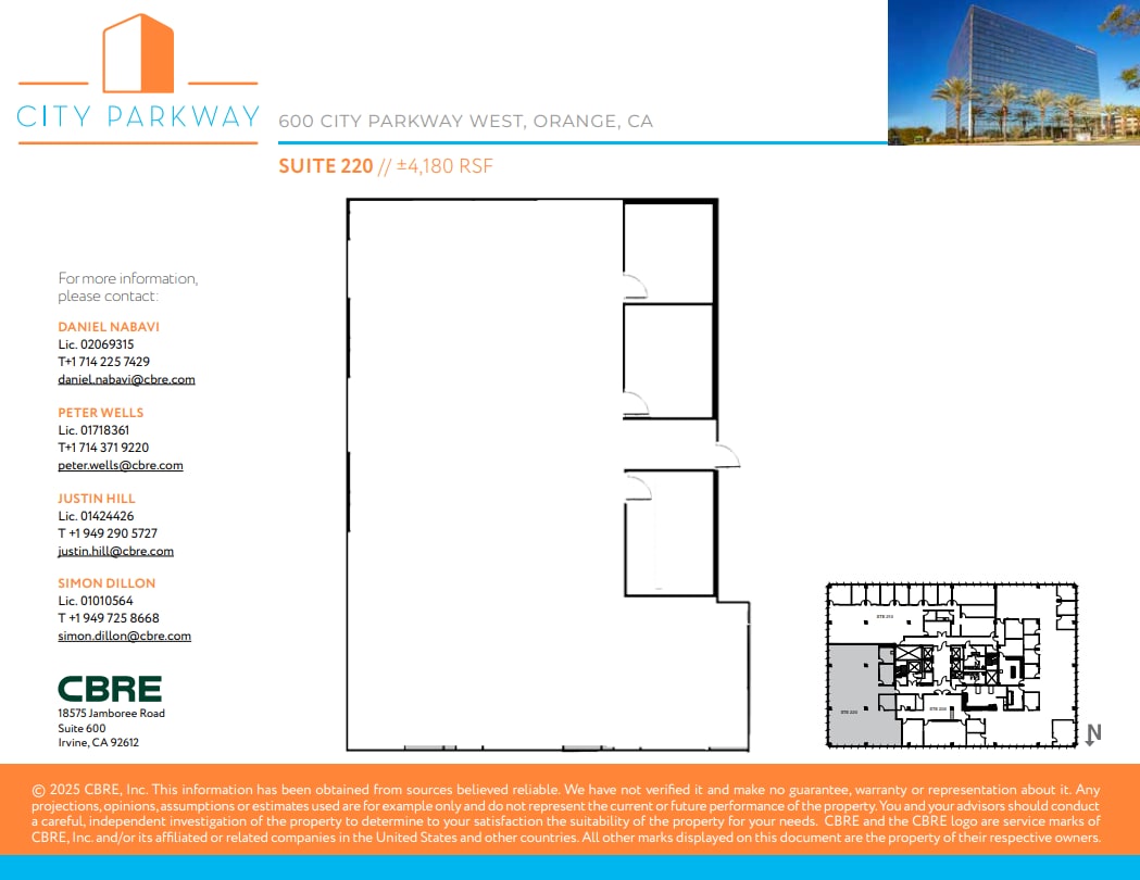 600 City Pky W, Orange, CA for lease Floor Plan- Image 1 of 1