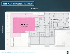 800 N Wolfe St, Baltimore, MD for lease Floor Plan- Image 1 of 1